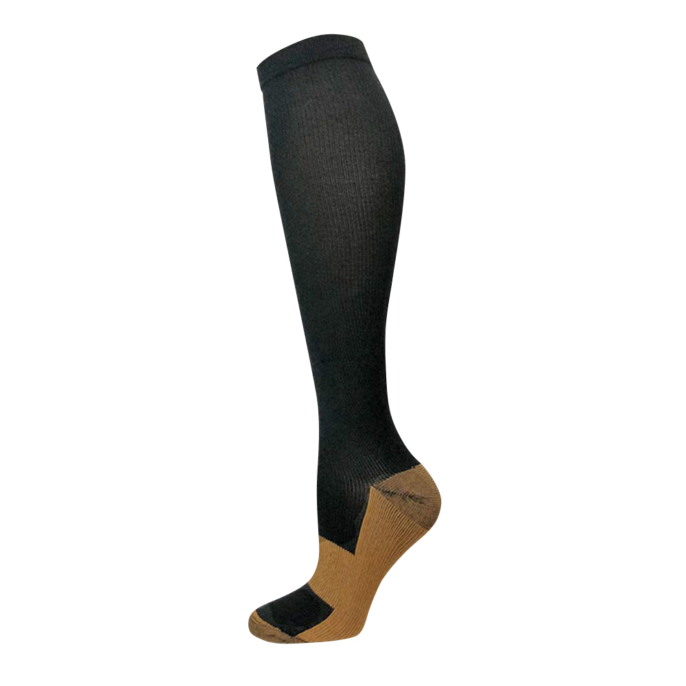 Nylon Football Sports Socks Fast Dry Compression Stockings Knee High Compression Socks for Varicose Veins Travel 15-20 mmHg